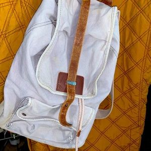 Armani Canvas and Leather Back Pack